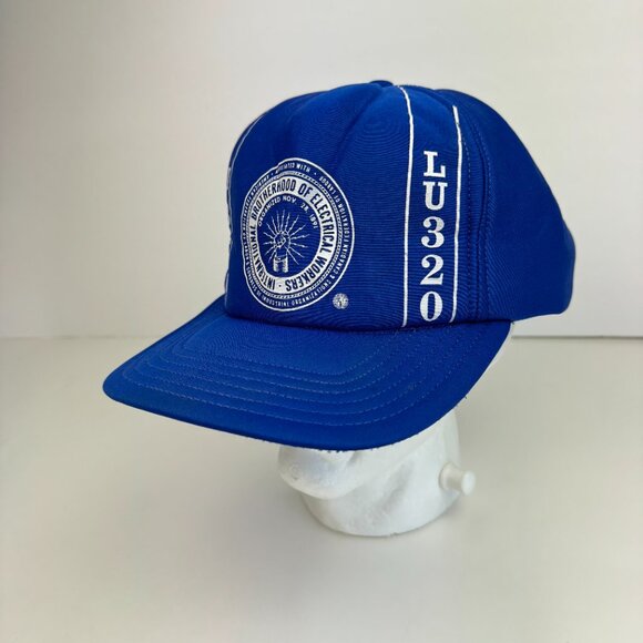 Vtg Blue IBEW LU320 International Brotherhood Electrical Worker Snapback Hat Cap - Picture 5 of 12
